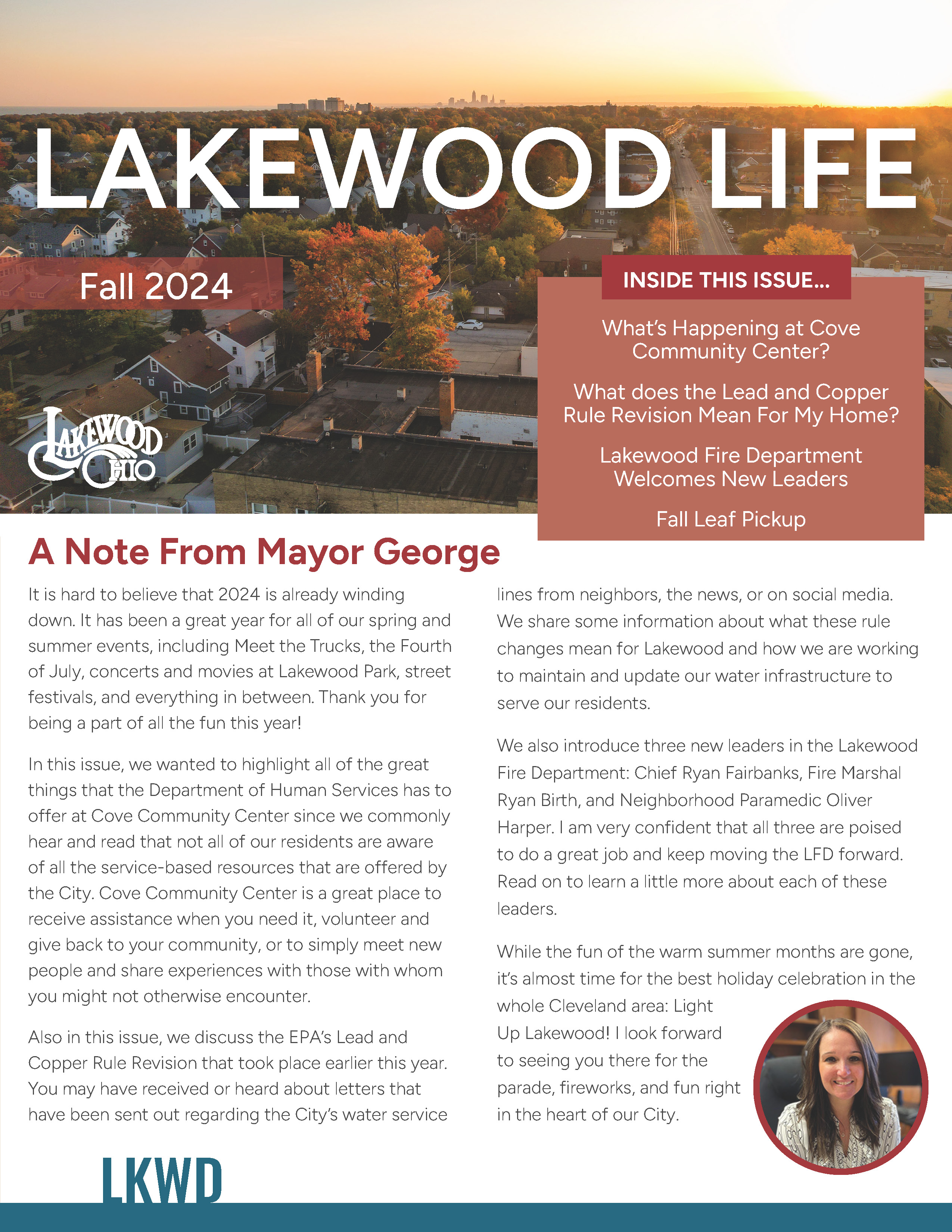 Cover page of Lakewood Life Fall 2024 issue.