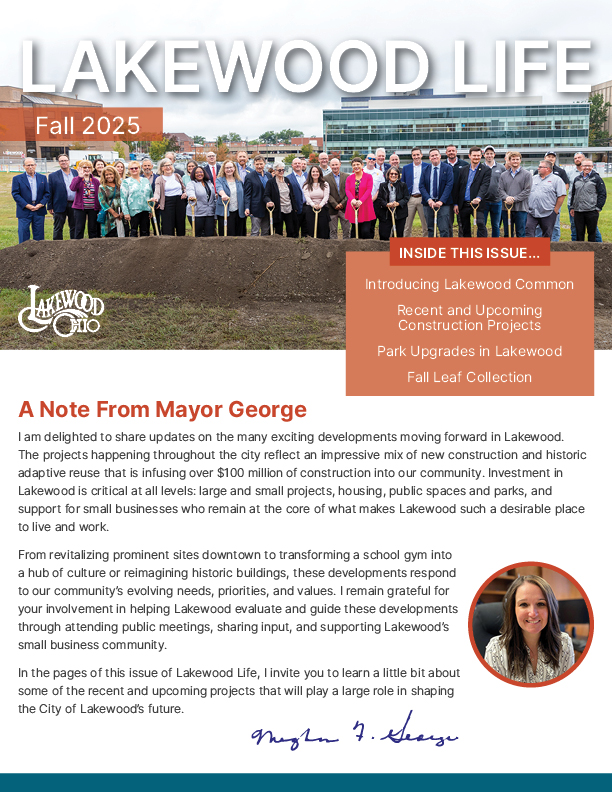 Cover page of Lakewood Life Fall 2025 issue.